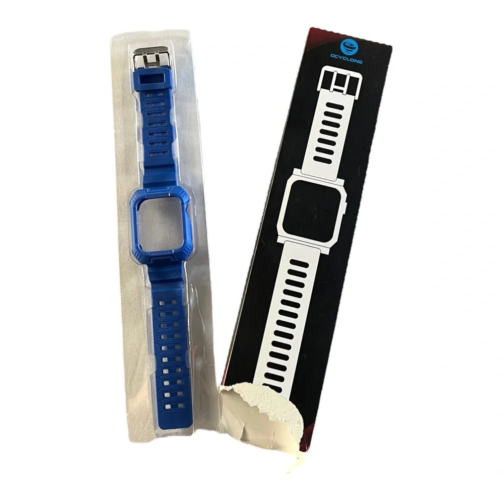 COPY - Blue Apple Watch Band Protective Shockproof 44mm